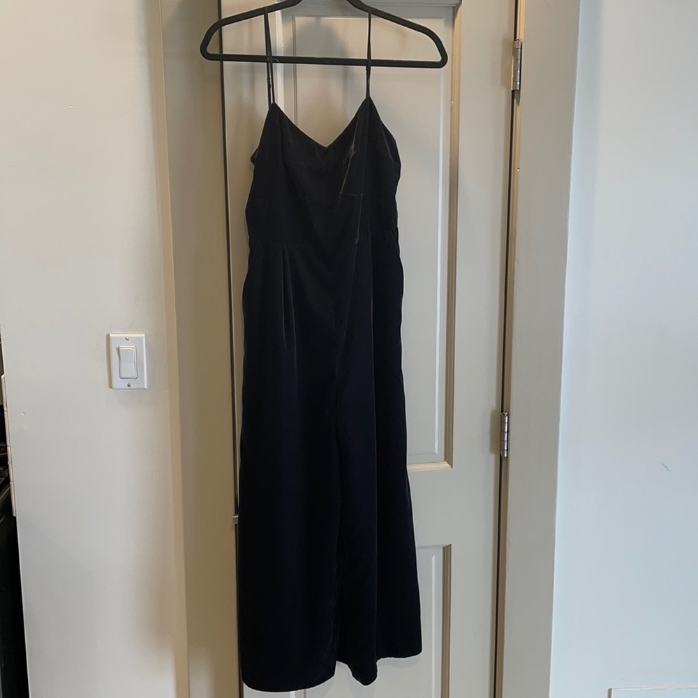 Size 2 Jcrew velvet jumpsuit